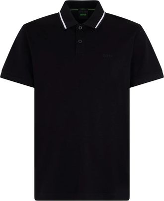HUGO BOSS Paddy Slim-Fit Polo - Heren - Polos - Zwart - L - Katoen - Tops