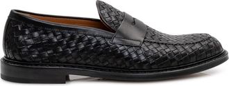 Doucal's Black Adler Leather Loafers
