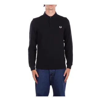 Fred Perry Heren, Tops, Blauw, Maat: S