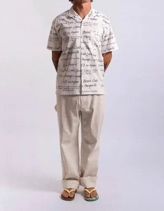 Duvin Design Co. Recipe Stretch Buttonup In Antique