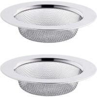 OEM Juego De 2 Coladores De Fregadero De Acero Inoxidable, Colador De Desag&uuml;e De 11,5 Cm, Colador De Fregadero, Colador De Desag&uuml;e De Fregadero - Crezuo