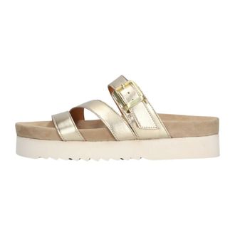 Maruti Schoenen, Dames, Geel, 41 EU, Leer, Gouden Slipper Balou