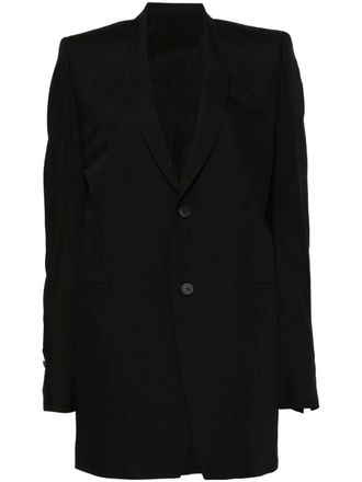 Rick Owens Dirt Tailored blazer - Zwart
