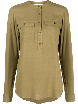 Michael Michael Kors Top a maniche lunghe - Verde