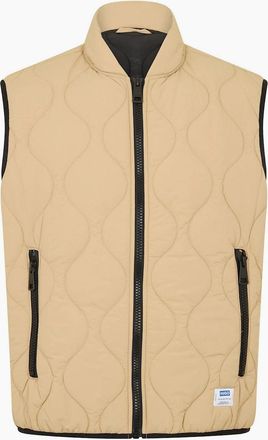 HUGO BOSS Mens Sleeveless Gilet - Cream - Size: Regular/36