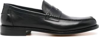 Doucal's pebbled-leather loafers - men - Calf Leather/Calf Leather/Calf Leather - 39.5 - Black