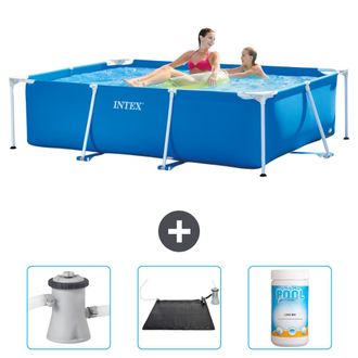 Intex Piscina Con Estructura Rectangular - 220x150x60 Cm - 4-piezas Scb80