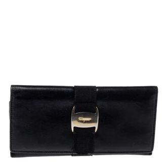 Ferragamo Pre-owned Wallets, female, Black, Size: ONE SIZE Pre-owned Leather wallets