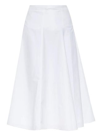 Jacquemus Flared midi-rok - Wit