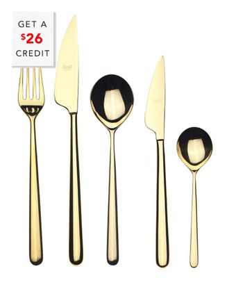 Mepra 5Pc Flatware Set With $26 Credit