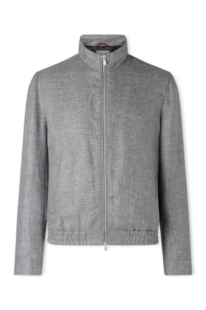 Brunello Cucinelli Wool, Linen and Silk-Blend Bomber Jacket