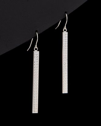 Italian Gold, Inc 14K Italian Gold Diamond Cut Bar Drop Earrings