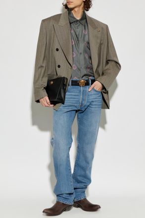 Versace Straight-leg Jeans, Mens, Blue