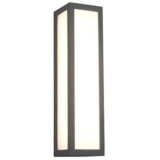 Trio Fuerte applique led 10,5W 1300lm, 3000K da esterno rettangolare in fusione antracite l. 9CM x h. 36CM IP54