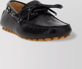 Valentino Garavani fastaway driver loafers metal eyelets