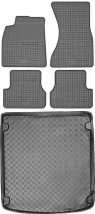 OEM Audi A6 V C7 Avant/kombi De 2011-2018 Set - Alfombrillas Goma + Alfombrilla Maletero