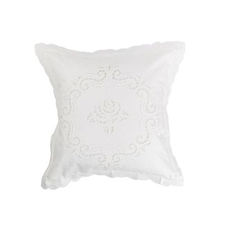 Zenoni & Colombi MARYS ROSE decorative cushion, white