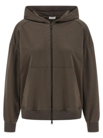 Brunello Cucinelli Brown Monile hoodie