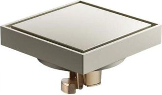 OEM Desag&uuml;e De Suelo Invisible Con V&aacute;lvula Antirretorno Para Azulejos, Apto Para Ba&ntilde;o Y Ducha, Con Sistema Antirretorno Y Antiolor, Acabado Cepillado
