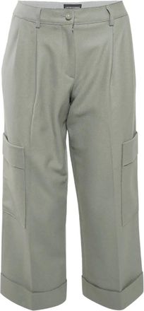 Emporio Armani Vilten cargo broek - Groen