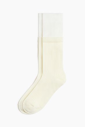 H&M Socken im Lagenlook - White