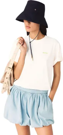 Maje Summer print T-shirt in White at Nordstrom, Size X-Small