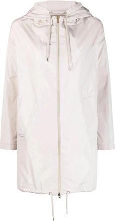 Herno Techno Taffeta Parka Jas - Dames - Parka Jassen - Wit - L - Polyester - Jassen