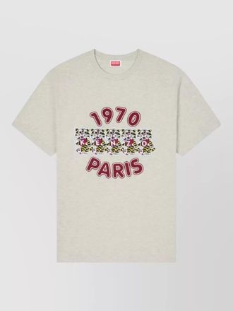 Kenzo gots wild tiger embroidery loose t shirt