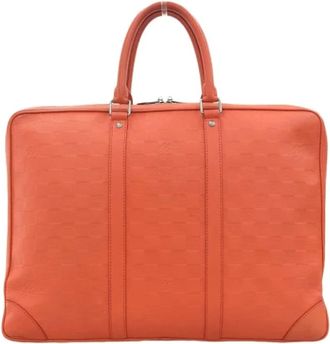 Louis Vuitton Pre-owned Handbags, female, Red, Size: ONE SIZE Pre-owned Canvas briefcases