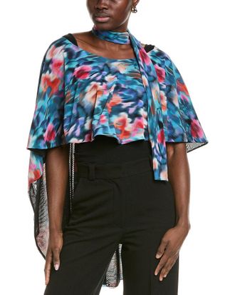 La Petite Robe Di Chiara Boni Miele Mesh Poncho