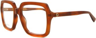 Gucci Demo Square Ladies Eyeglasses GG1318O 002 55