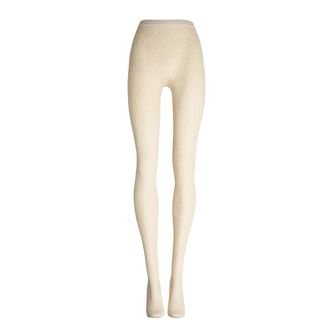 Wolford Calze a rete con margherite - - Underwear - Donna - Beige - M