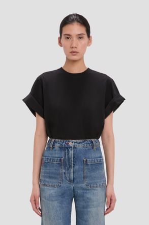 Victoria Beckham Tilly T-Shirt In Black XS