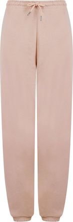 Amara Reya Womens Bebo High Waisted Brushback Fleece Cuffed Joggers Pink