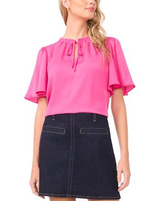 Vince Camuto Tie Neck Princess Sleeve Blouse