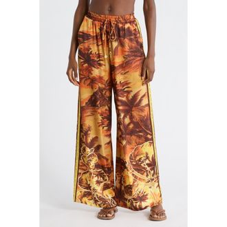 Kulani Kinis Drawstring Cover-Up Resort Pants in Vintage Vacay at Nordstrom, Size X-Small