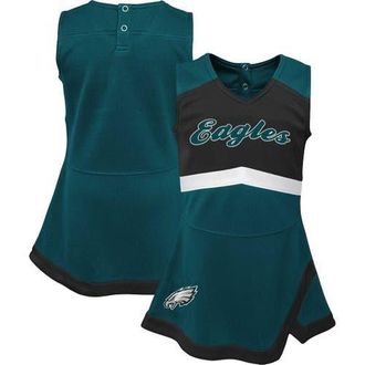 Outerstuff Girls Infant Green Philadelphia Eagles Cheer Captain Jumper Dress at Nordstrom, Size 18M