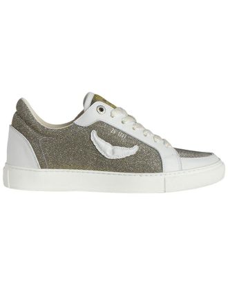 Zadig&Voltaire Fly On Sparkle Leather Sneaker