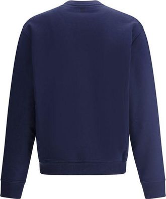 Ami Mens Blue Cotton Sweatshirt Clothing