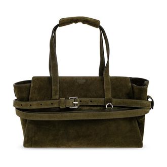 Moschino Shoulder Bags, female, Green, Size: ONE SIZE The Leather Shoulder Bag