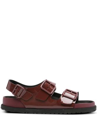 Birkenstock Milano lakleren sandalen met gesp - Rood