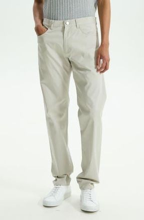 Theory Zaine Slim Straight Stretch Five Pocket Pants in Limestone at Nordstrom Rack, Size 33