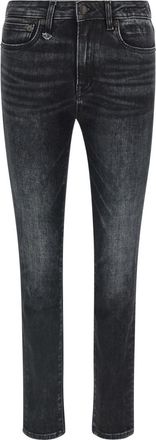 R13 Black Skinny Mid Rise Jeans