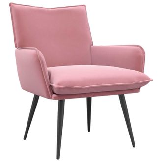 vidaXL Sill&oacute;n Rosa Terciopelo Vidaxl