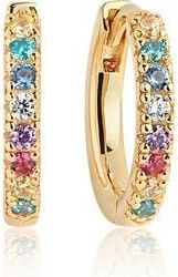 Sif Jakobs Jewellery Earrings Ellera Piccolo in 18K Gold Plated/rainbow at Nordstrom, Size Small