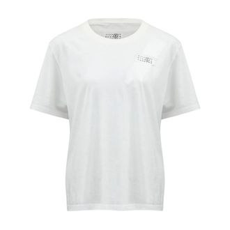 Maison Margiela T-Shirts, female, White, Size: M Numeric Signature T-Shirt
