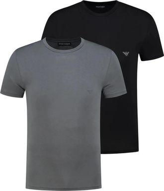 Emporio Armani Sportieve Design T-shirts - Heren - T-shirts - Zwart - S - Tops