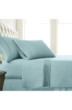 Southshore Fine Linens Premium Collection Pleated Extra Deep Pocket Sheet Set in Sky Blue at Nordstrom Rack, Size Twin X-Long