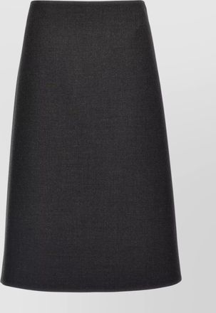 Jil Sander high-waisted a-line plain pattern skirt