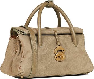 Zanellato Womens Handbag Dotta Small Green Leather Bovine Handbags Hand Bags